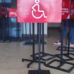 Physically challenged packing sign